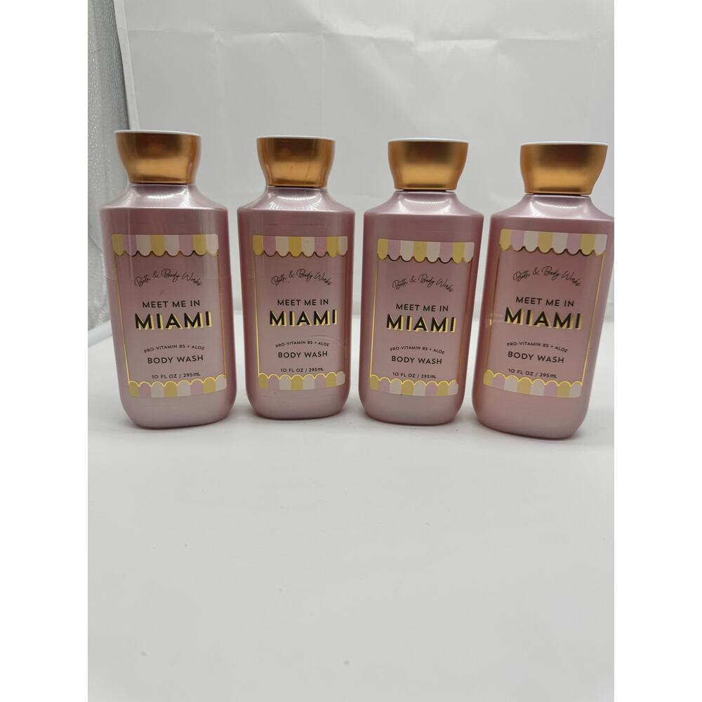 Bath Body Works Meet Me In Miami body wash 10oz - lot of 4